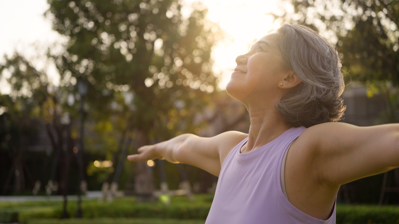 Woman enjoying time outdoors